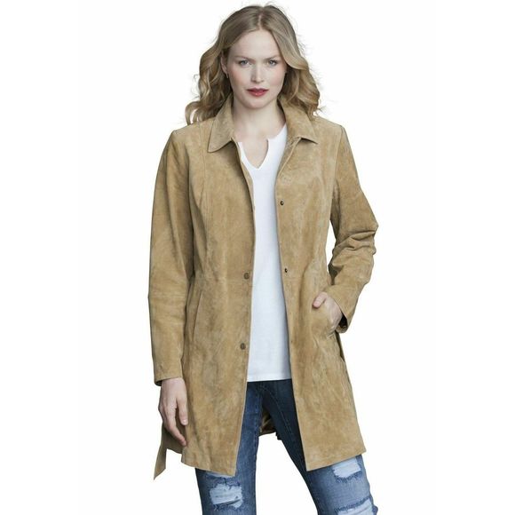 Roaman's Jackets & Blazers - NWT Roaman's Women's Plus 16W Suede Leather Jacket